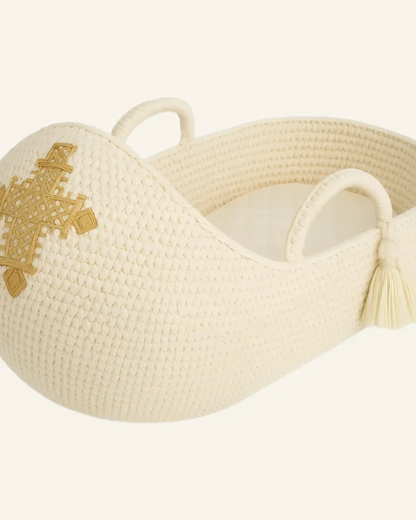 MOSSES BASKET CROSS HEAD - CREAM