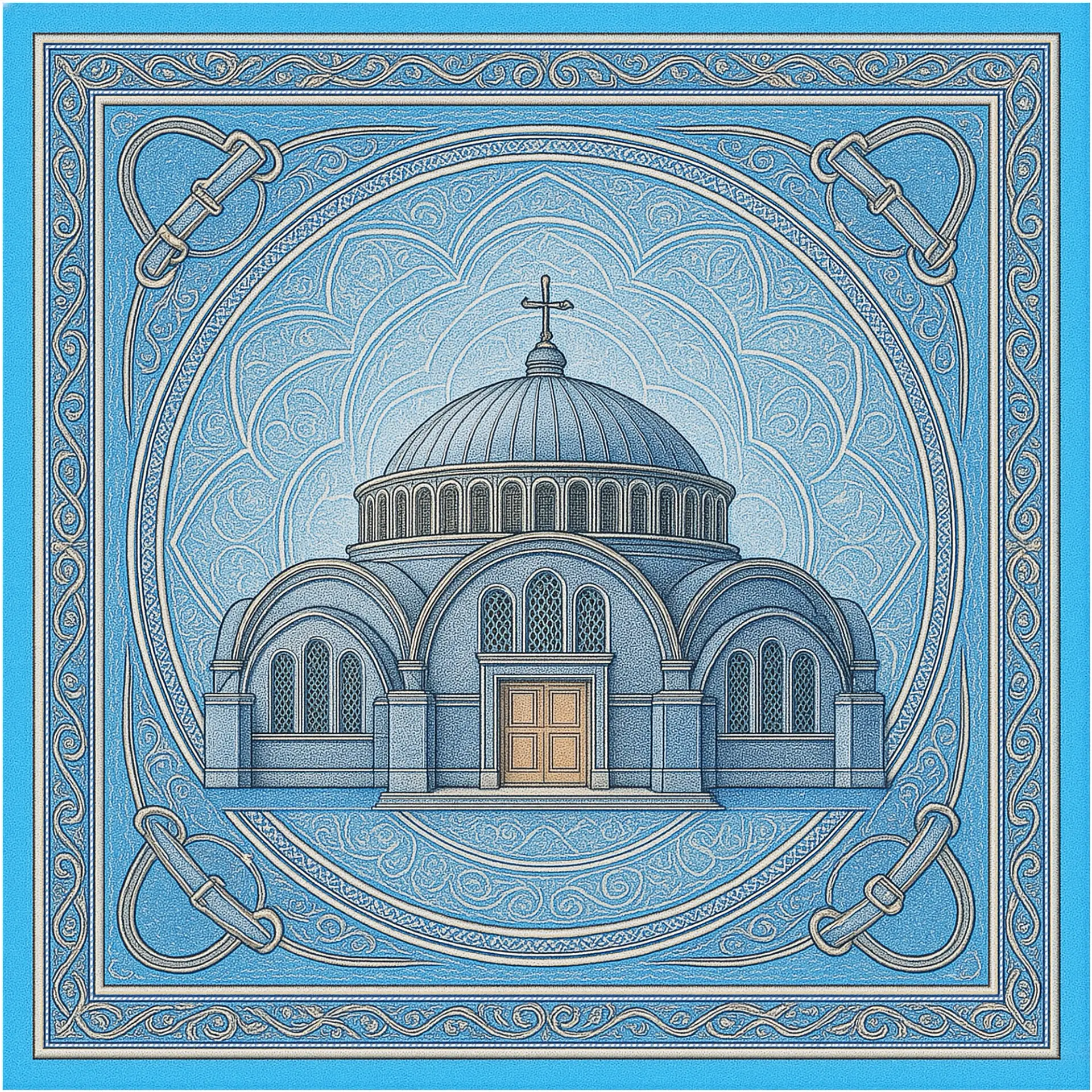 TANA CROSS SILK PRINT - Image 4